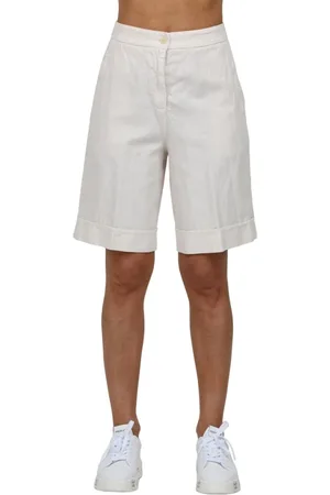 ROSSO35 Szorty, Kobieta, Beżowy, S, Casual Shorts