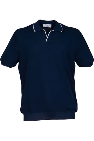 Gran Sasso Koszulki, Mężczyzna, Niebieski, M, Polo Shirts