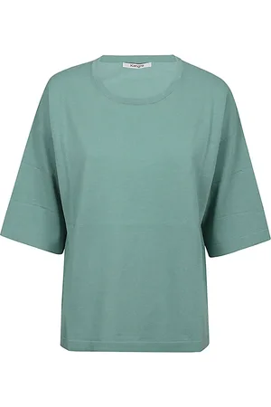 KANGRA CASHMERE Koszulki, Kobieta, Zielony, M, T-Shirts