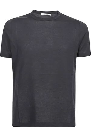 KANGRA CASHMERE Koszulki, Mężczyzna, Czarny, S, T-Shirts