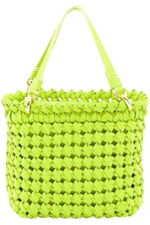 THEMOIRÈ Torebki, Kobieta, Zielony, ONE SIZE, Kiwi Knots Clutch Bag