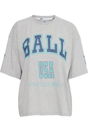 Ball Koszulki, Kobieta, Szary, S, Oryginalny Sw Szary T-shirt 3/4 Rękawy