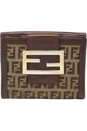 Fendi Pre-owned, Kobieta, Wielobarwność, ONE SIZE, Pre-owned portfele płócienne