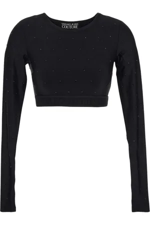 VERSACE Koszulki, Kobieta, Czarny, XS, Long Sleeve Tops