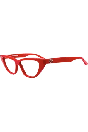 Balenciaga Akcesoria, Kobieta, Czerwony, ONE SIZE, Len, Luksusowe okulary przeciwsłoneczne