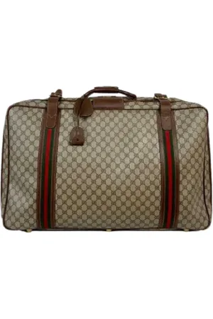 Gucci Pre-owned, Kobieta, brązowy, ONE SIZE, Skóra, Pre-owned Canvas travel-bags