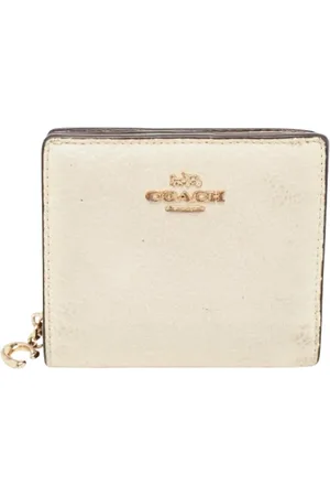 Coach Pre-owned, Kobieta, Biały, ONE SIZE, Pre-owned skórzane portfele