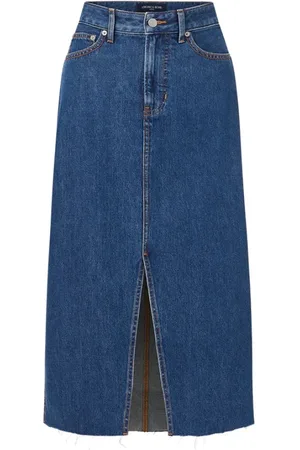VERONICA BEARD Spódnice, Kobieta, Niebieski, L, Denim, Stoned Bright Victoria Długa Spódnica Midi