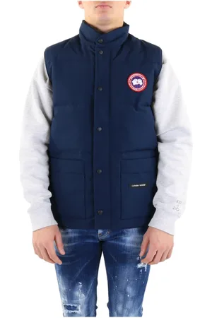 Canada Goose Kurtki, Mężczyzna, Niebieski, L, Freestyle Crew Kamizelka