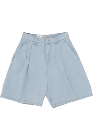 Carhartt Szorty, Kobieta, Niebieski, L, Niebieskie Wybielone Szorty Dżinsowe
