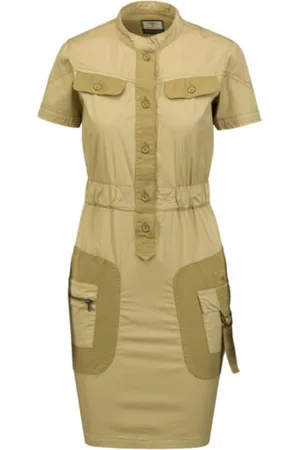 Aeronautica Militare Sukienki, Kobieta, Beżowy, XS, Bawełna, Short Sukienki