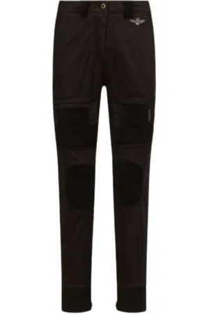 Aeronautica Militare Spodnie, Kobieta, Czarny, XS, Spodnie Cargo Anti-G