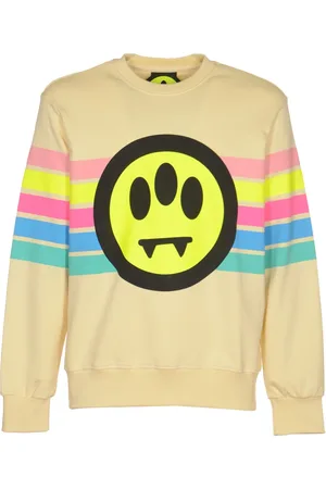 BARROW Bluzy, Mężczyzna, Żółty, S, Wygodny Unisexowy Sweter z Bawełny