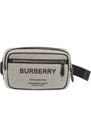 Burberry Pre-owned, Mężczyzna, Szary, ONE SIZE, Pre-owned Canvas crossbody-bags