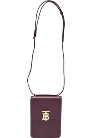 Burberry Pre-owned, Mężczyzna, Fioletowy, ONE SIZE, Pre-owned Leather crossbody-bags