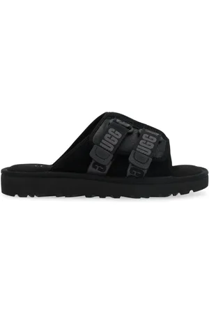 UGG Buty, Mężczyzna, Czarny, 42 EU, Czarne Sandały na Pasku