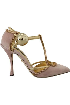 Dolce & Gabbana Buty, Kobieta, Różowy, 36 EU, Różowe Pompy z Ozdobnymi Piętami