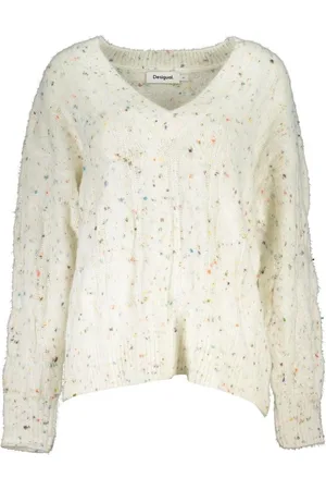 Desigual Swetry, Kobieta, Wielobarwność, M, V-neck Knitwear