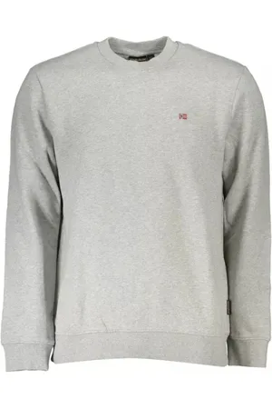 Napapijri Bluzy, Mężczyzna, Szary, 2XL, Szara Bawełniana Bluza