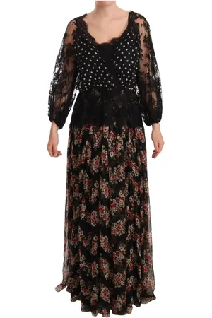 Dolce & Gabbana Sukienki, Kobieta, Wielobarwność, L, Nylon, Maxi Sukienki