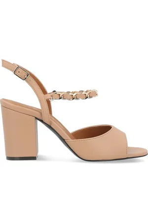 Via Roma Buty, Kobieta, Różowy, 39 EU, Złoty Łańcuch Skórzany Naszyjnik