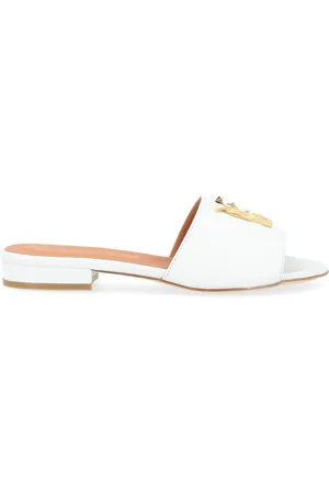 Via Roma Buty, Kobieta, Biały, 40 EU, Biała Ciabatta z Nappa