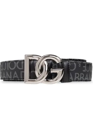 Dolce & Gabbana Akcesoria, Mężczyzna, Czarny, 105 CM, Pasek z logo