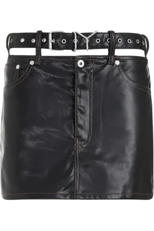 Y / PROJECT Spódnice, Kobieta, Czarny, S, Leather Skirts
