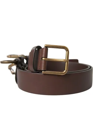 Dolce & Gabbana Akcesoria, Mężczyzna, brązowy, 110 CM, Belts