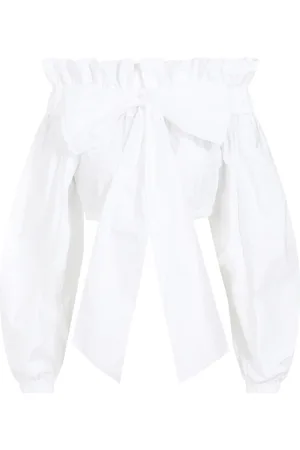 Patou Bluzki, Kobieta, Biały, S, Biały Bustier Top