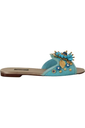 Dolce & Gabbana Buty, Kobieta, Niebieski, 35 1/2 EU, Sliders