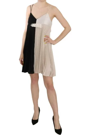 Pinko Sukienki, Kobieta, Wielobarwność, M, Len, Elegancka Sukienka Mini A-Line Princess