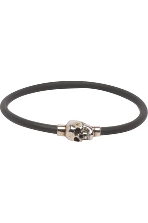 Alexander McQueen Akcesoria, Mężczyzna, Czarny, S, Bransoletka