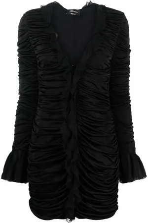 BLUMARINE Sukienki, Kobieta, Czarny, XS, Czarna Sukienka