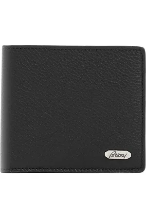 BRIONI Akcesoria, Mężczyzna, Czarny, ONE SIZE, Portfel Skórzany Czarny Taupe 1028