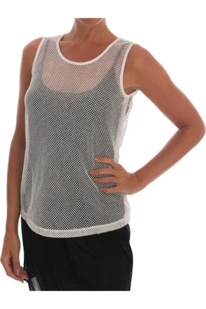 Dolce & Gabbana Koszulki, Kobieta, Biały, M, Sleeveless Tops