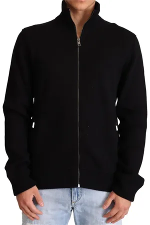 Dolce & Gabbana Swetry, Mężczyzna, Czarny, S, Nylon, Cardigans