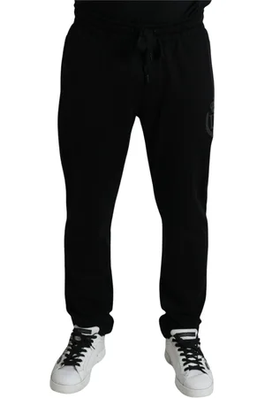 Dolce & Gabbana Spodnie, Mężczyzna, Czarny, XL, Sweatpants