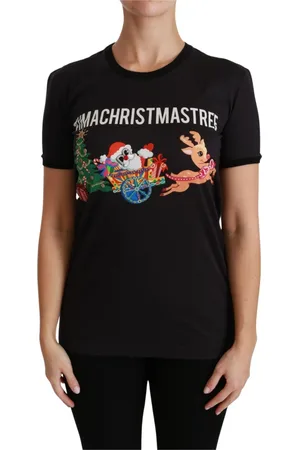 Dolce & Gabbana Koszulki, Kobieta, Czarny, M, T-Shirts