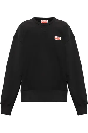 Kenzo Bluzy, Mężczyzna, Czarny, M, Bawełna, Bluza z logo