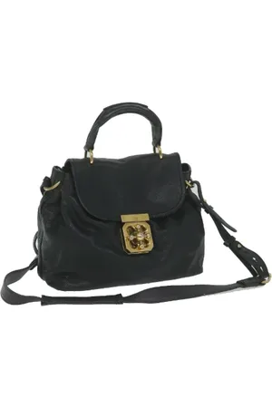 Chloé Pre-owned, Kobieta, Czarny, ONE SIZE, Skóra, Pre-owned skórzane torby na ramię