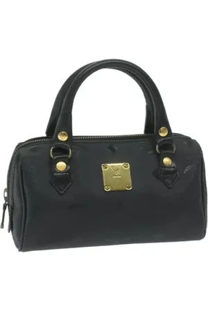 MCM Pre-owned, Kobieta, Czarny, ONE SIZE, Pre-owned Canvas handbags