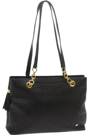 Bally Pre-owned, Kobieta, Czarny, ONE SIZE, Skóra, Pre-owned skórzane torby na ramię