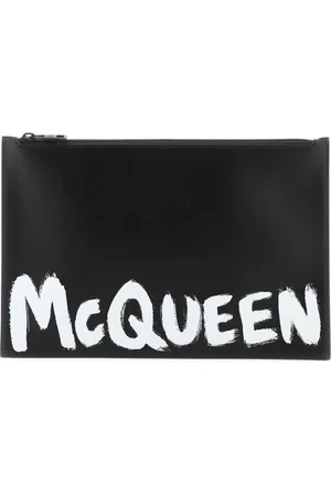 Alexander McQueen Torebki, Mężczyzna, Czarny, ONE SIZE, Czarne Skórzane Sneakersy