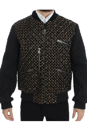 Dolce & Gabbana Kurtki, Mężczyzna, Wielobarwność, M, Cekiny, Bomber Kurtki