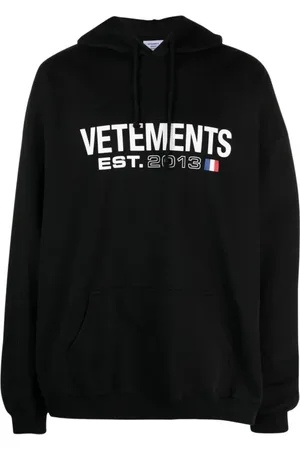 Vetements Bluzy, Mężczyzna, Czarny, M, Bluzy z kapturem