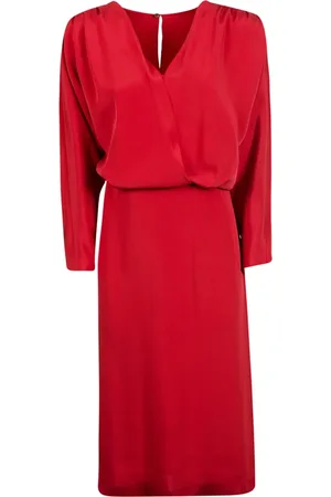 Alberta Ferretti Sukienki, Kobieta, Czerwony, M, 117C Abito Sukienka