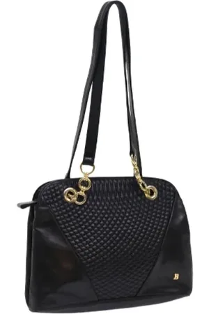 Bally Pre-owned, Kobieta, Czarny, ONE SIZE, Skóra, Pre-owned skórzane torby na ramię