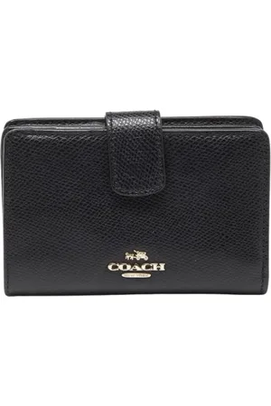 Coach Pre-owned, Kobieta, Czarny, ONE SIZE, Skóra, Pre-owned skórzane portfele