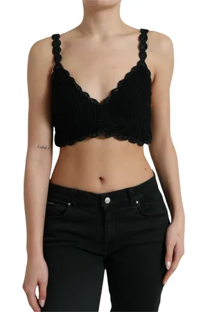Dolce & Gabbana Koszulki, Kobieta, Czarny, L, Sleeveless Tops